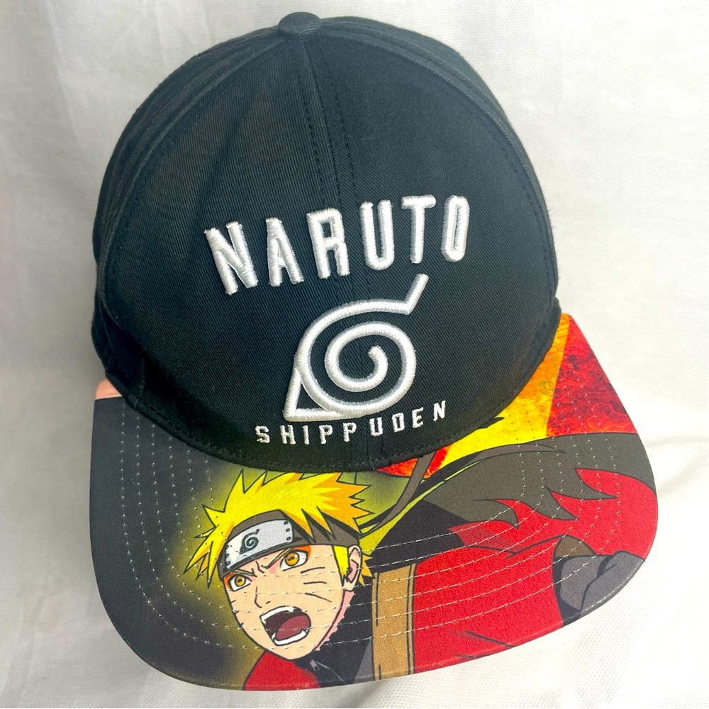 Naruto Shippuden Officially Licensed Snapback Hat Graphic Brim Cap Anime Manga